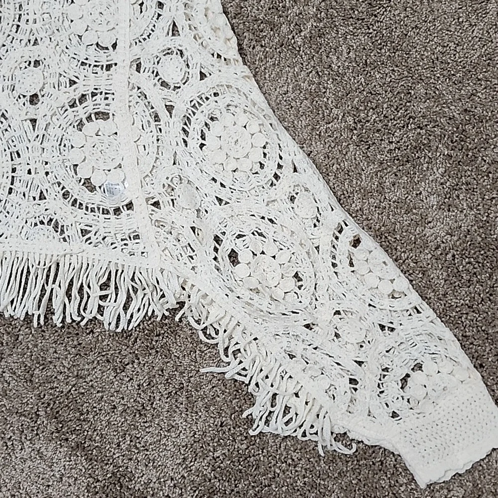 ☀️Bibi Cream Crochet Fringe Bohemian